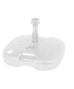 BASE PER OMBRELLONE IN PLASTICA BIANCO 45X45 CM Ø 32 MM